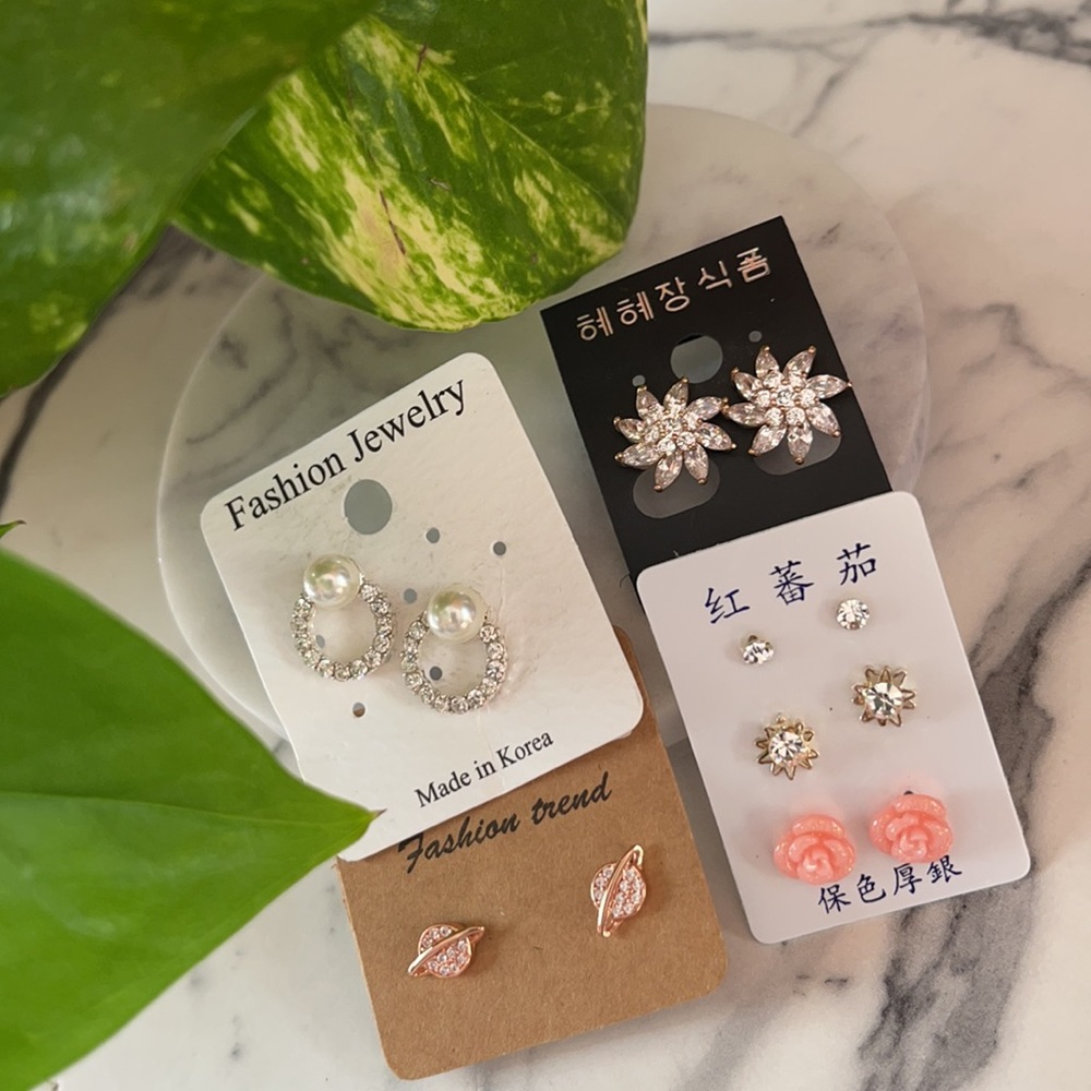 Elegant Earrings From Korea/Hong Kong Bundle